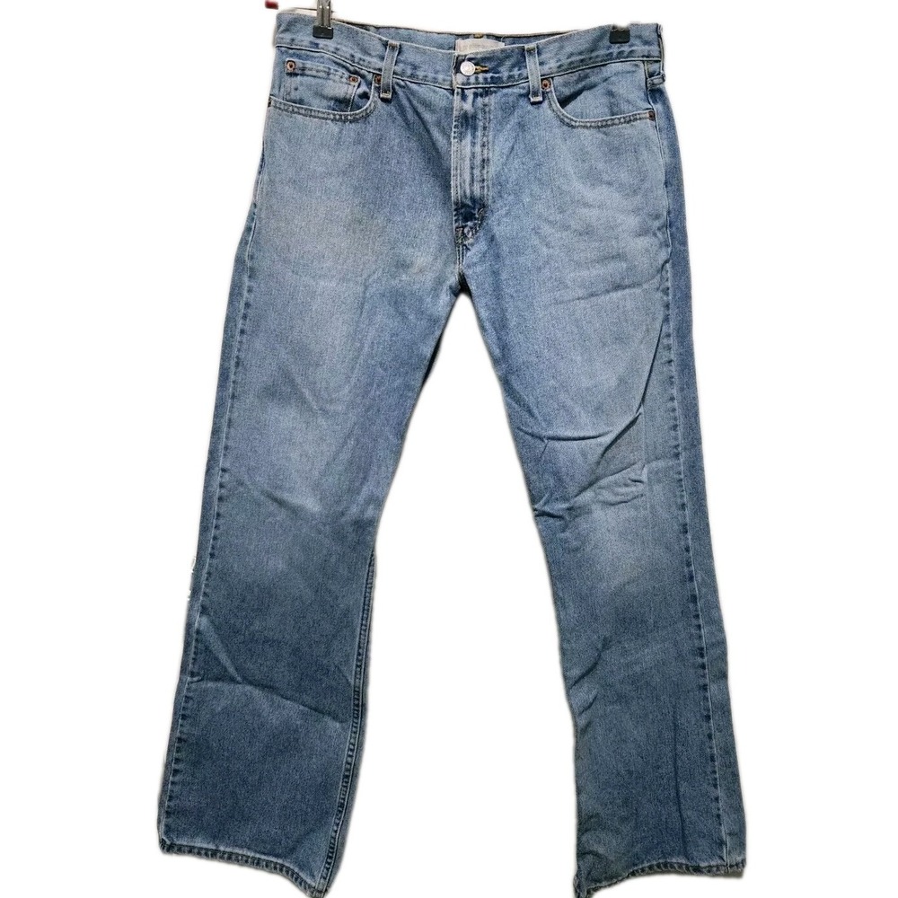 Levis 527 Jeans Mens 36 X 34 Low Rise Boot Fit Denim Meduim Blue